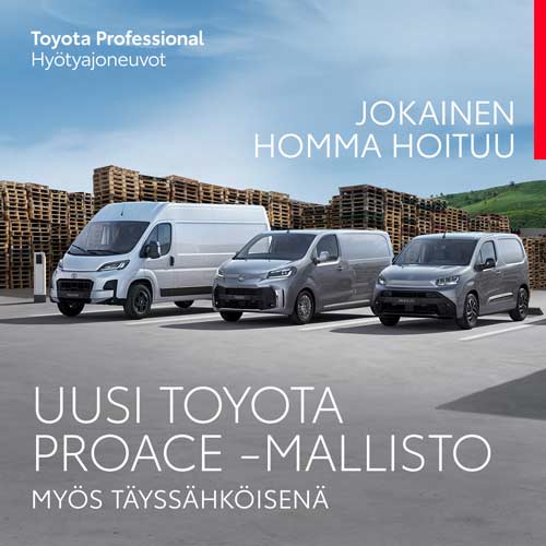 Toyotan uusi hyötyajoneuvomallisto 2024