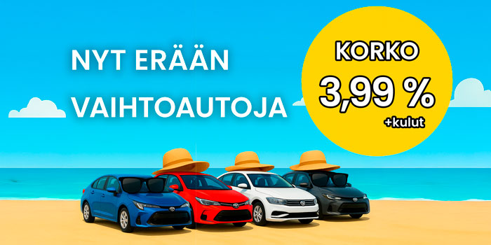 Vaihtoautokampanja – Toyota Easy 3,99 %