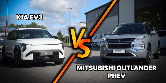 Kia Sähköauto vs. Mitsubishi ladattava hybridi