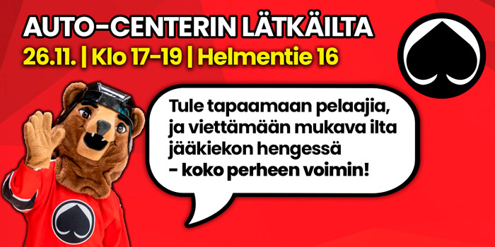 Porin lätkäilta 26.11. 64 Porin lätkäilta 26.11.
